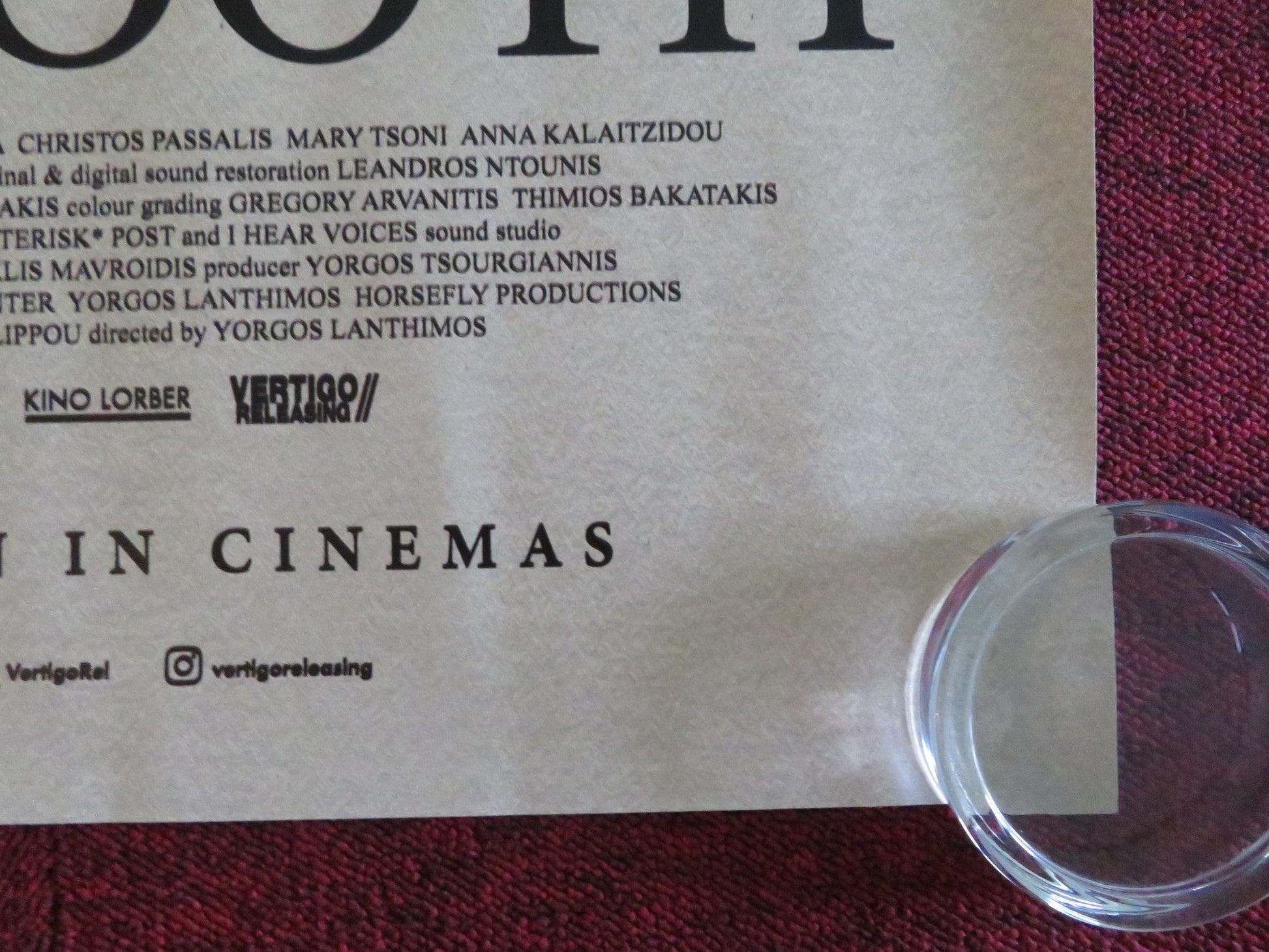 DOGTOOTH - 4K RESTORATION UK QUAD ROLLED POSTER CHRISTOS STERGIOGLOU 2009 Movie posters
