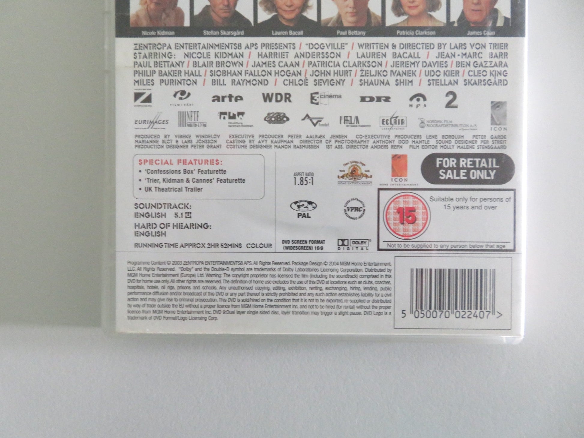 DOGVILLE (DVD) NICOLE KIDMAN HARRIET ANDERSSON 2003 REGION 2 Movie posters