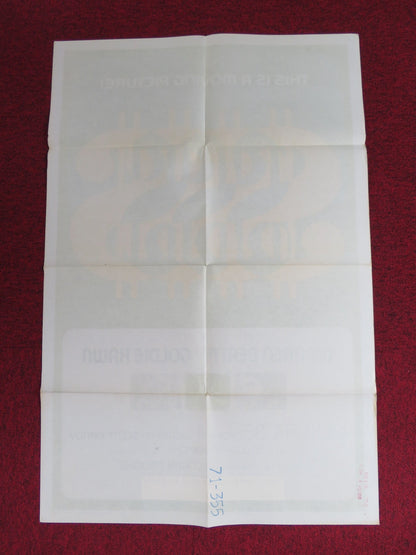 $ DOLLAR FOLDED US ONE SHEET POSTER WARREN BEATTY GOLDIE HAWN 1971 - Rendezvous Cinema