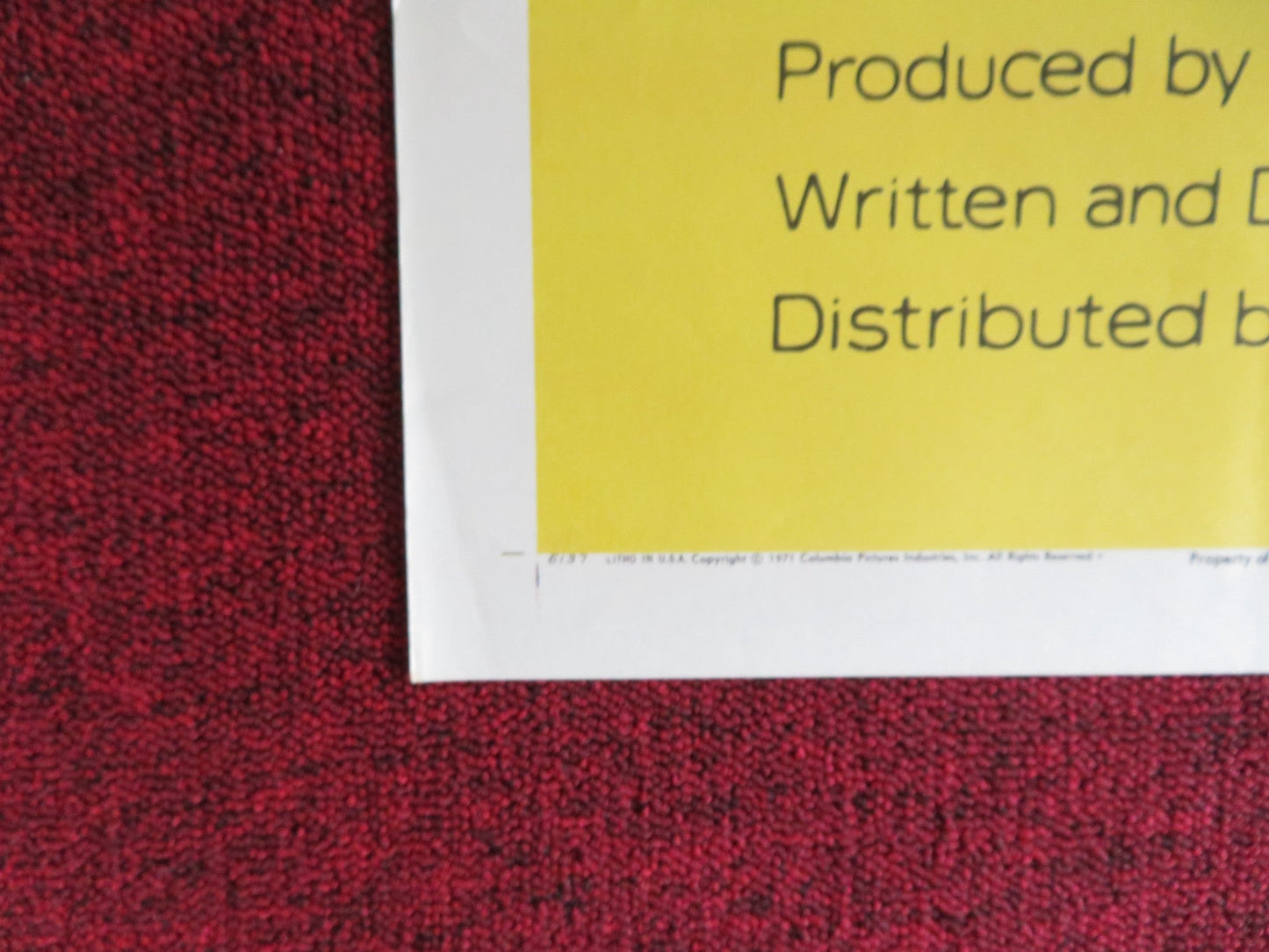 $ / DOLLAR FOLDED US ONE SHEET POSTER WARREN BEATTY GOLDIE HAWN 1971 - Rendezvous Cinema