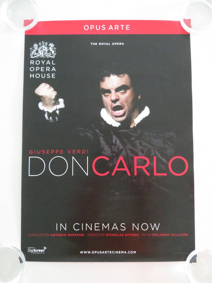 DON CARLO ROLLED POSTER ROYAL OPERA HOUSE ROLANDO VILLAZON 2010 Movie posters
