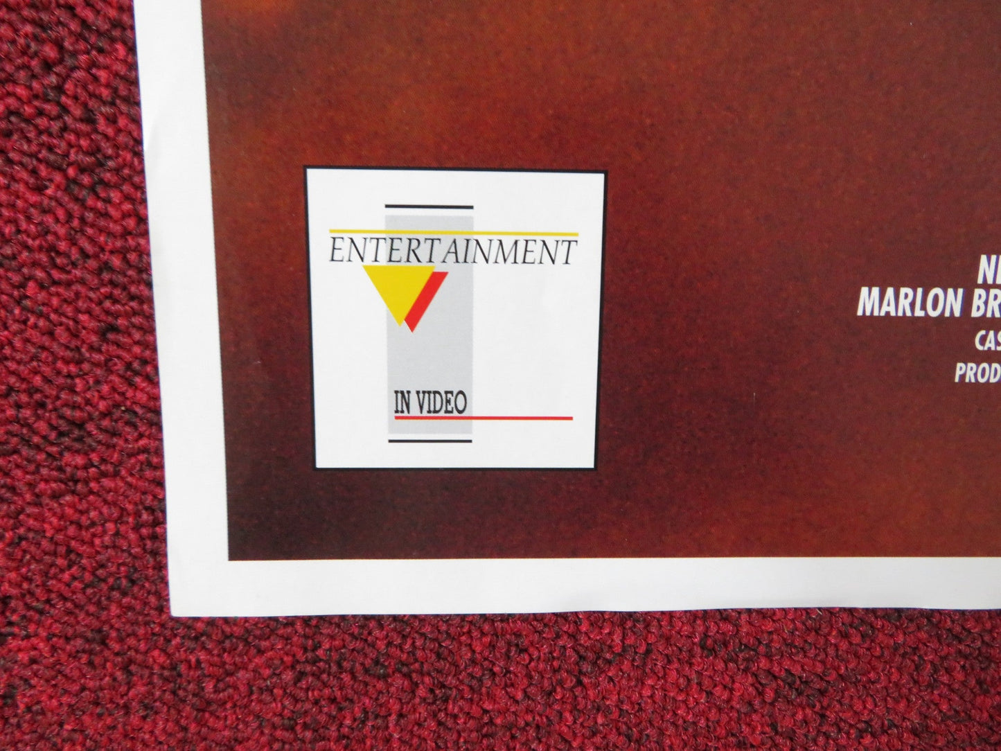 DON JUAN DEMARCO VHS POSTER ROLLED JOHNNY DEPP MARLON BRANDO 1994 Rendezvous Cinema Movie posters