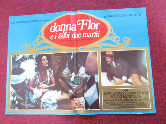 DONA FLOR AND HER TWO HUSBANDS - A ITALIAN FOTOBUSTA POSTER JOSE WILKER 1978 Rendezvous Cinema Movie posters