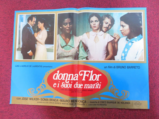 DONA FLOR AND HER TWO HUSBANDS - C ITALIAN FOTOBUSTA POSTER JOSE WILKER 1978 Rendezvous Cinema Movie posters