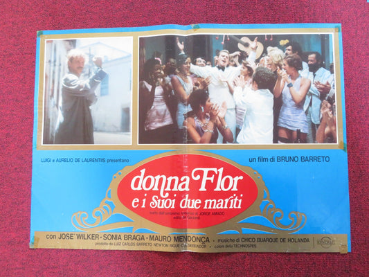 DONA FLOR AND HER TWO HUSBANDS - D ITALIAN FOTOBUSTA POSTER JOSE WILKER 1978 Rendezvous Cinema Movie posters