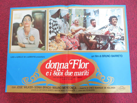 DONA FLOR AND HER TWO HUSBANDS - E ITALIAN FOTOBUSTA POSTER JOSE WILKER 1978 Rendezvous Cinema Movie posters