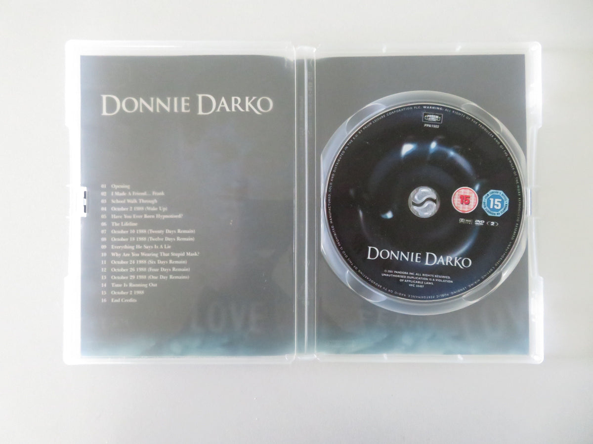 Donnie Darko (DVD) Jake Gyllenhaal Patrick Swayze 2001 Region 2 Movie posters