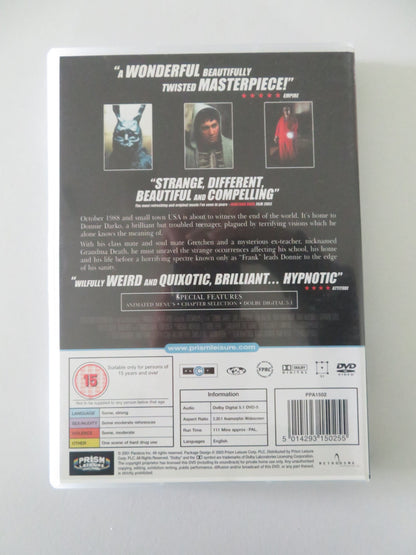 Donnie Darko (DVD) Jake Gyllenhaal Patrick Swayze 2001 Region 2 Movie posters