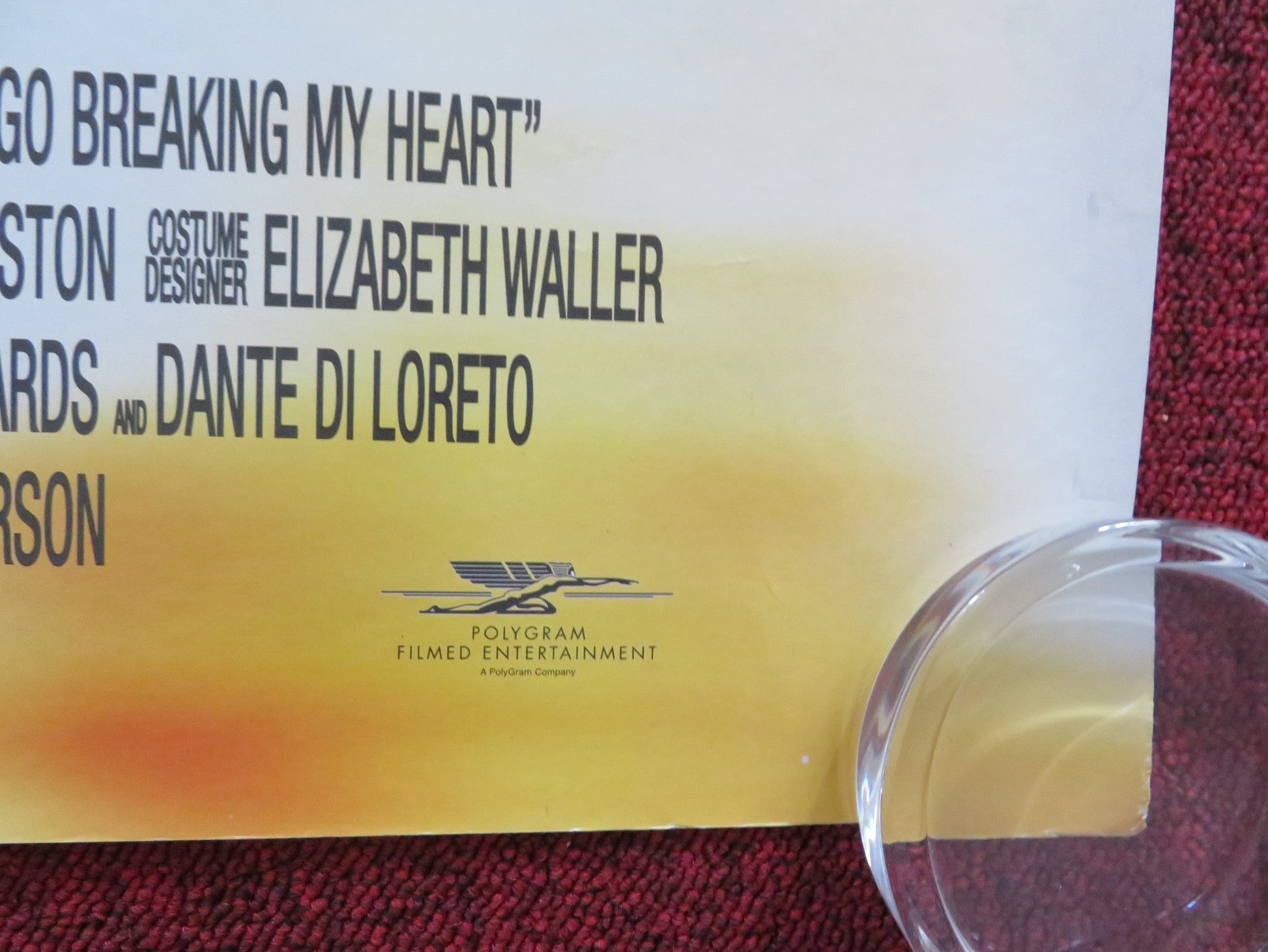 DON'T GO BREAKING MY HEART UK QUAD ROLLED POSTER ANTHONY EDWARDS 1999 Rendezvous Cinema Movie posters