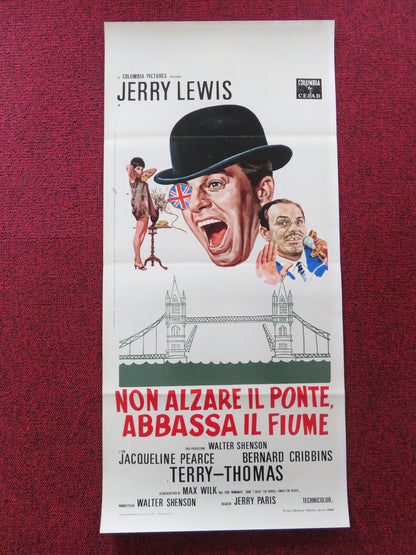 DON'T RAISE THE BRIDGE, LOWER THE RIVER ITALIAN LOCANDINA POSTER J. LEWIS 1968 Rendezvous Cinema Movie posters