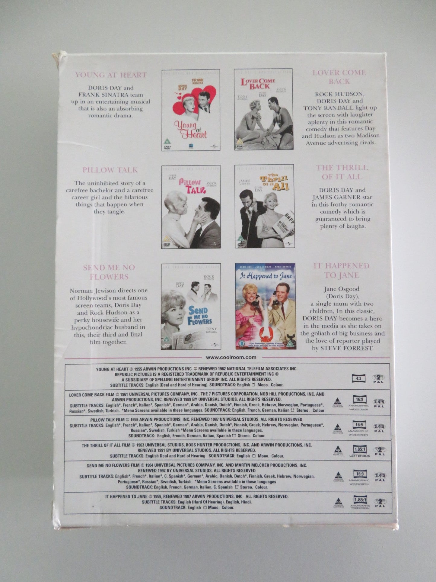 Doris Day Collection 6 disc box set (DVD BoxSet) Frank Sinatra 2006 Region 2 Movie posters