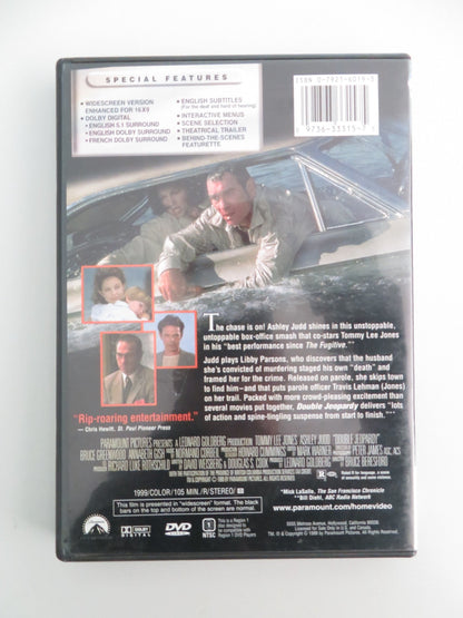 Double Jeopardy (DVD) Tommy Lee Jones Ashley Judd 1999 Region 1 Movie posters