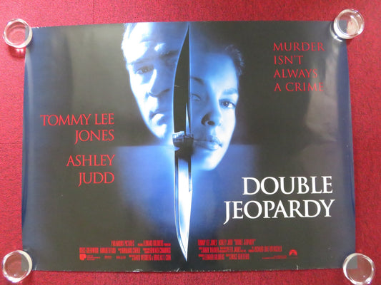 DOUBLE JEOPARDY UK QUAD ROLLED POSTER TOMMY LEE JONES ASHLEY JUDD 1999 Rendezvous Cinema Movie posters