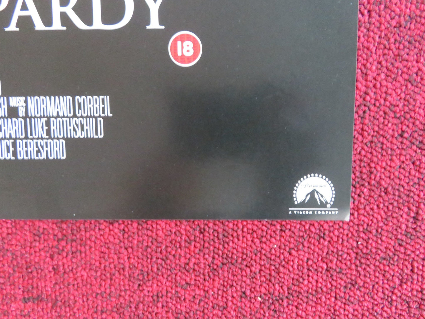 DOUBLE JEOPARDY VHS VIDEO POSTER TOMMY LEE JONES ASHLEY JUDD 2000 Rendezvous Cinema Movie posters