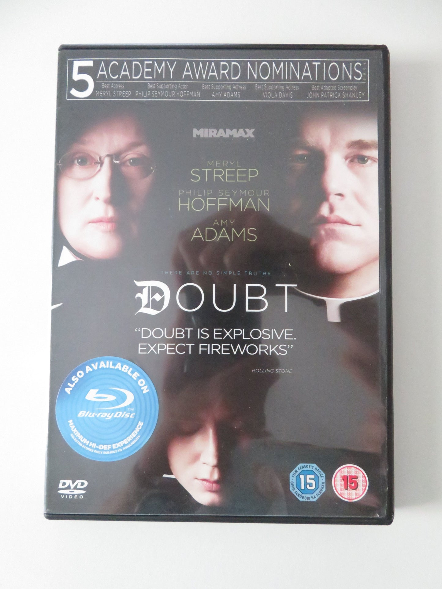 Doubt (DVD) Meryl Streep Philip Seymour Hoffman Amy Adams 2008 Region 2 Movie posters