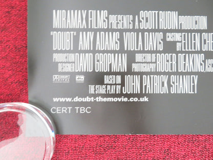 Doubt UK Quad Rolled Poster Meryl Streep Philip Seymour Hoffman Amy Adams 2008 Movie posters