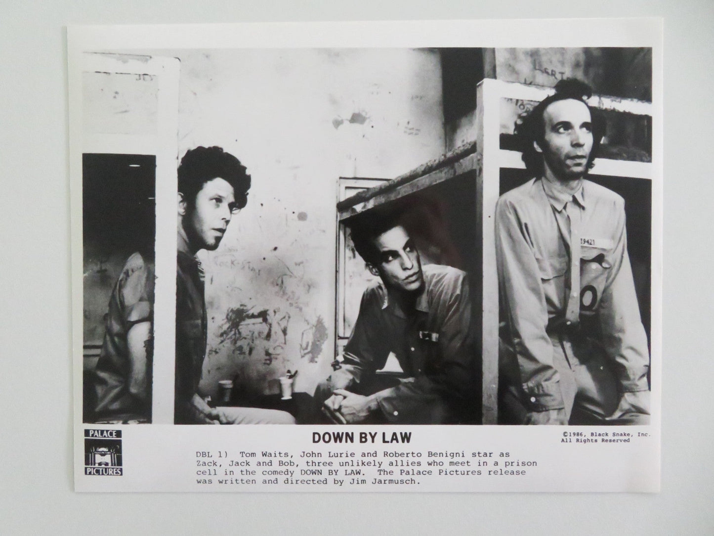 DOWN BY LAW MOVIE STILL PHOTO LOT OF 6 TOM WAITS JOHN LURIE 1986 Movie posters