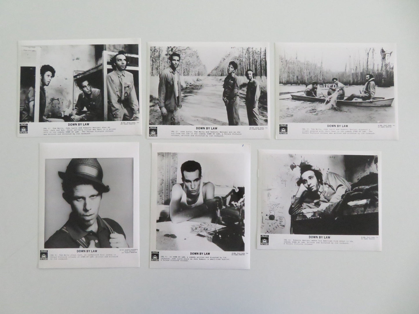 DOWN BY LAW MOVIE STILL PHOTO LOT OF 6 TOM WAITS JOHN LURIE 1986 Movie posters