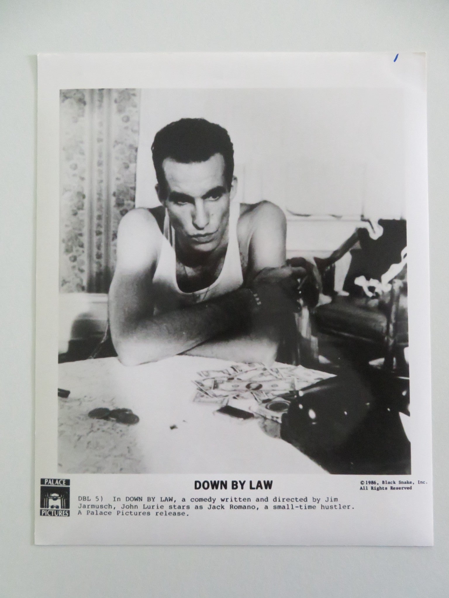 DOWN BY LAW MOVIE STILL PHOTO LOT OF 6 TOM WAITS JOHN LURIE 1986 Movie posters