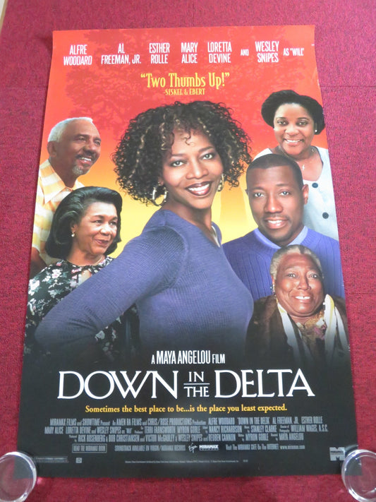 DOWN IN THE DELTA VHS VIDEO POSTER ROLLED ALFRE WOODARD AL FREEMAN JR. 1998 Rendezvous Cinema Movie posters