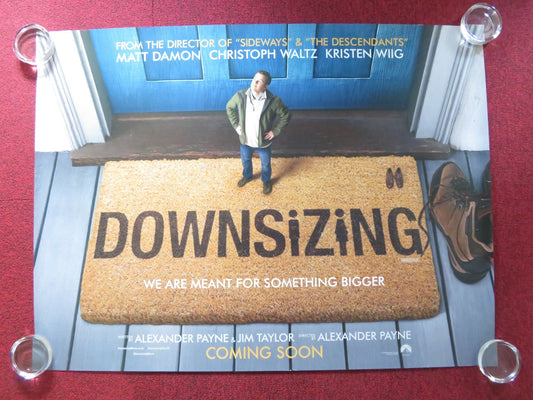 DOWNSIZING UK QUAD ROLLED POSTER MATT DAMON CHRISTOPH WALTZ 2017 Rendezvous Cinema Movie posters