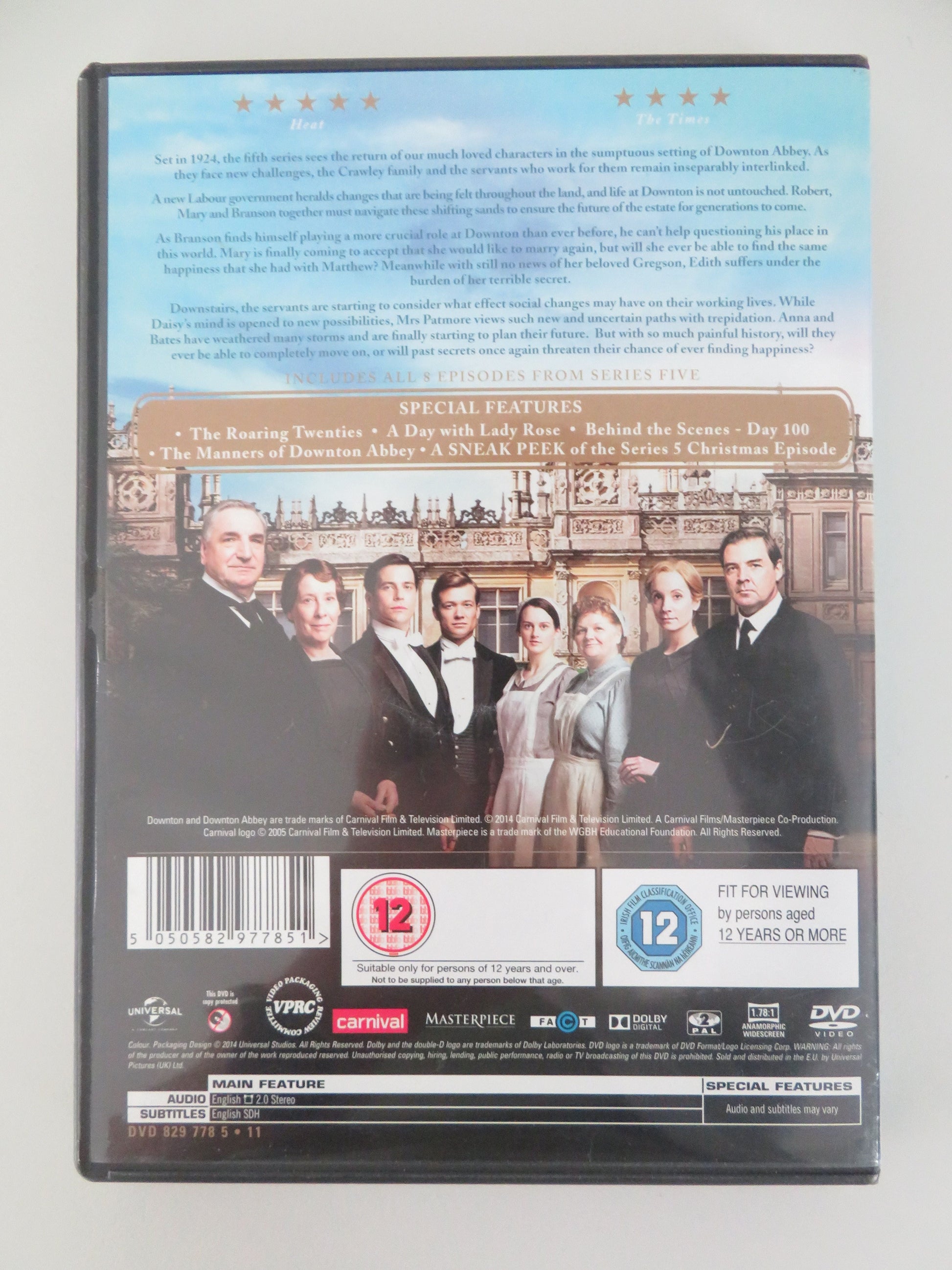 Downton Abbey - Series Five (DVD) Hugh Bonneville 2014 Region 2 Movie posters