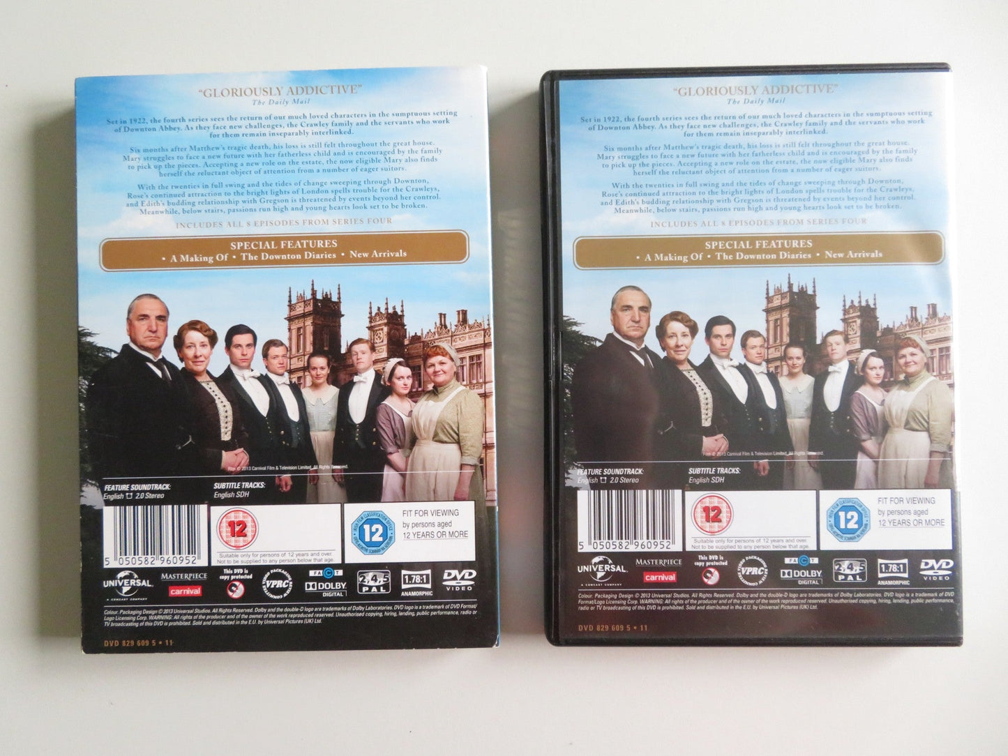 DOWNTON ABBEY - SERIES FOUR - 3 DISC (DVD) HUGH BONNEVILLE SMITH 2015 REGION 2 Movie posters