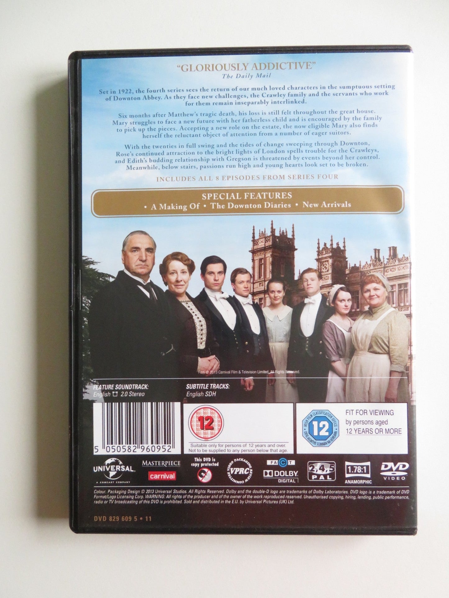 DOWNTON ABBEY - SERIES FOUR - 3 DISC (DVD) HUGH BONNEVILLE SMITH 2015 REGION 2 Movie posters