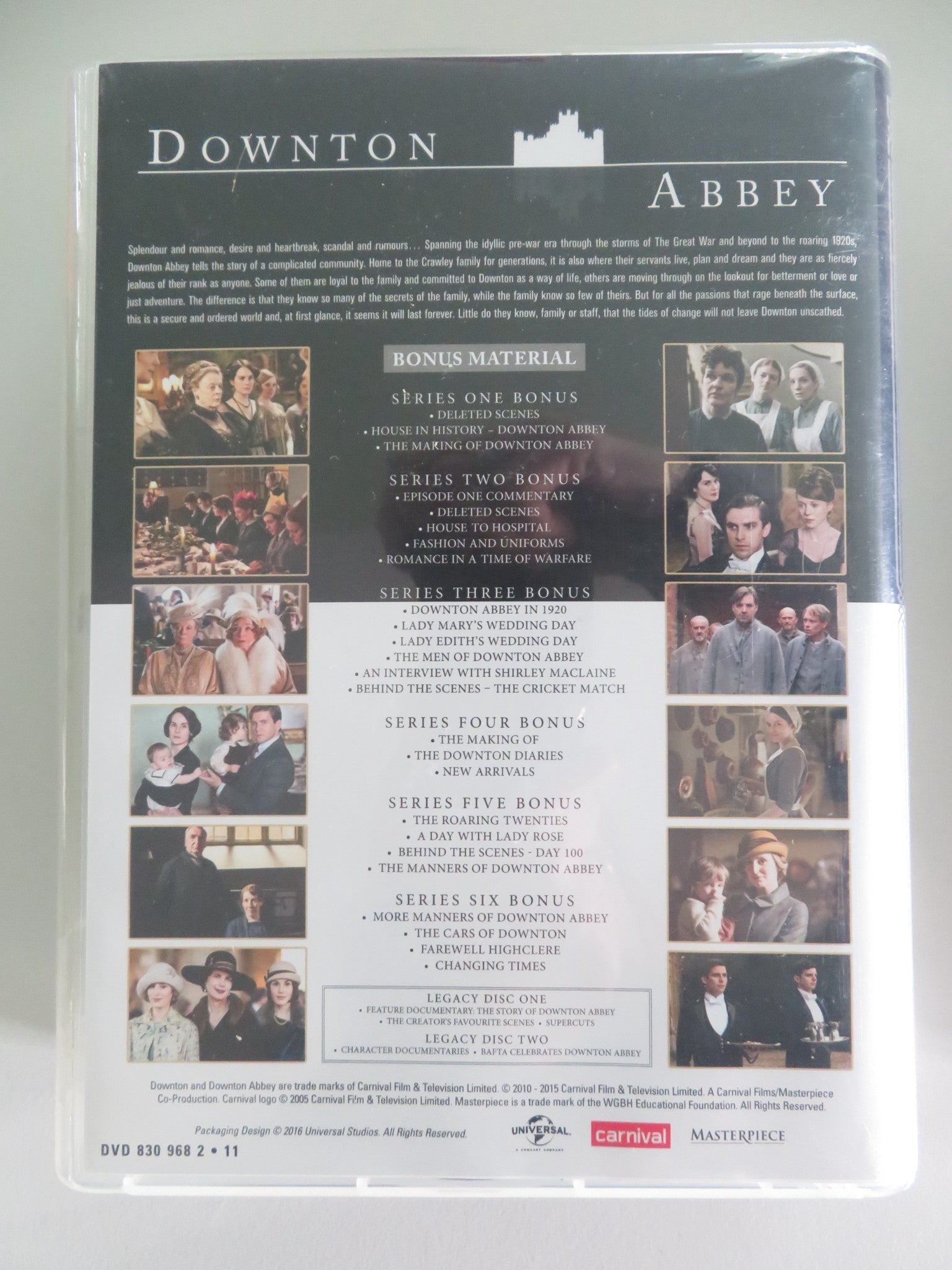 Downton Abbey Series One - six The Complete Collection (DVD BoxSet) 2010 Region 2 Movie posters