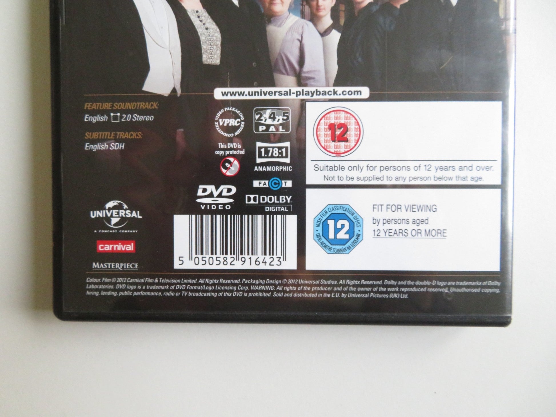 DOWNTON ABBEY - SERIES THREE (DVD) HUGH BONNEVILLE M. SMITH 2012 REGION 2, 4, 5 - Rendezvous Cinema