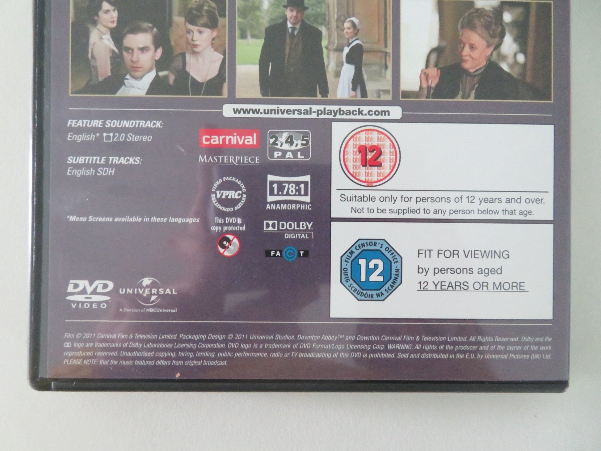 DOWNTON ABBEY - SERIES TWO (DVD) MAGGIE SMITH HUGH BONNEVILLE 2011 REGION 2,4,5 Movie posters