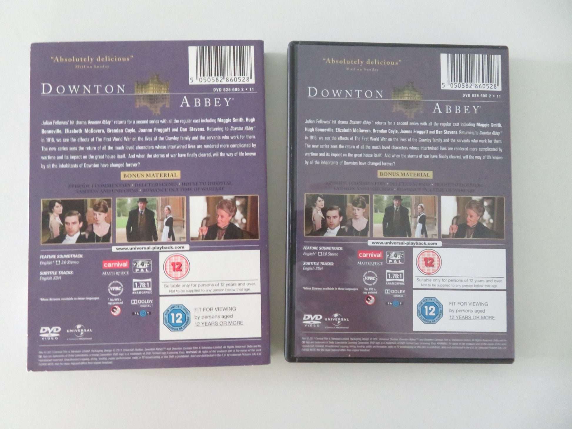 DOWNTON ABBEY - SERIES TWO (DVD) MAGGIE SMITH HUGH BONNEVILLE 2011 REGION 2,4,5 Movie posters