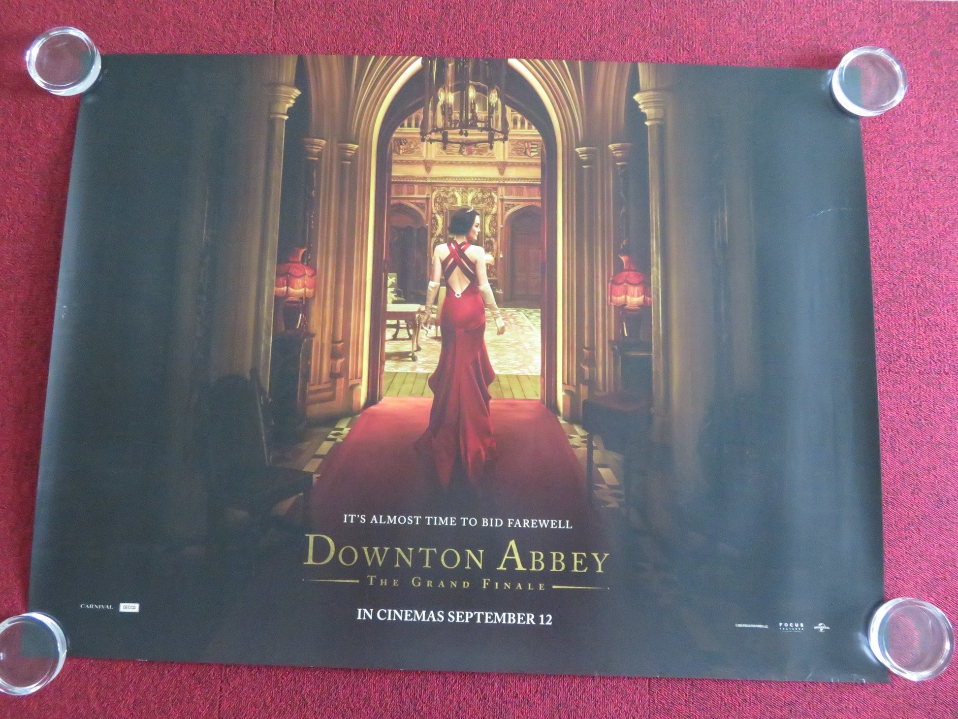 DOWNTON ABBEY: THE GRAND FINALE - A UK QUAD ROLLED POSTER HUGH BONNEVILLE 2025 Movie posters