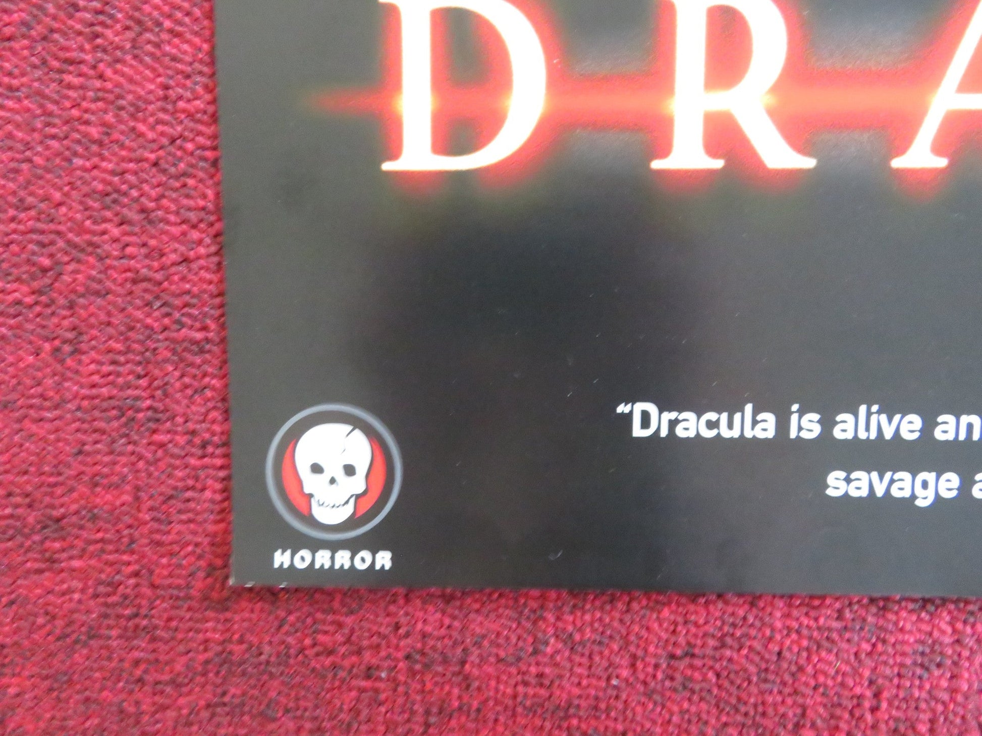 DRACULA 2000 VHS VIDEO POSTER JONNY LEE MILLER GERARD BUTLER 2000 Rendezvous Cinema Movie posters