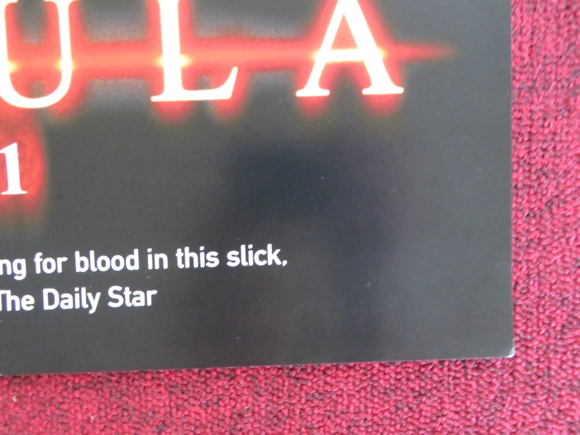 DRACULA 2000 VHS VIDEO POSTER JONNY LEE MILLER GERARD BUTLER 2000 Rendezvous Cinema Movie posters