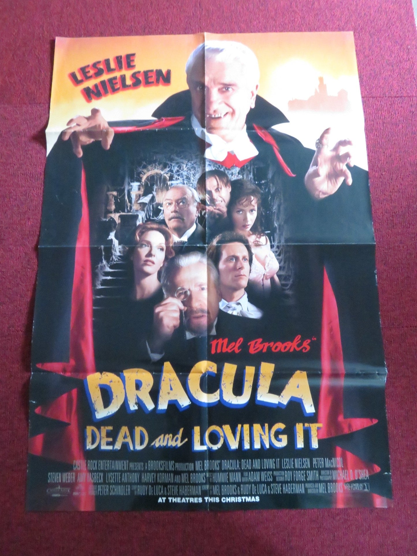 DRACULA: DEAD AND LOVING IT FOLDED US ONE SHEET POSTER MEL BROOKS NIELSEN 1995 Rendezvous Cinema Movie posters