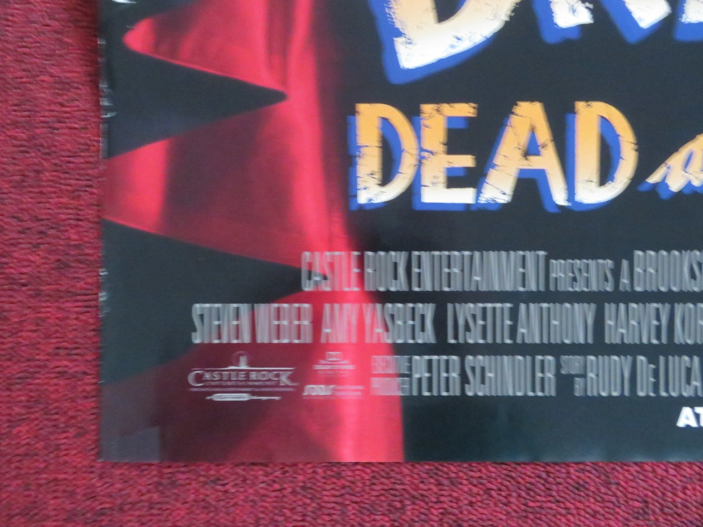 DRACULA: DEAD AND LOVING IT FOLDED US ONE SHEET POSTER MEL BROOKS NIELSEN 1995 Rendezvous Cinema Movie posters