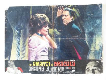 DRACULA HAS RISEN FROM THE GRAVE - A ITALIAN FOTOBUSTA POSTER HAMMER C. LEE 1968 Rendezvous Cinema Movie posters