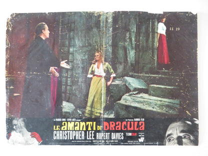 DRACULA HAS RISEN FROM THE GRAVE - B ITALIAN FOTOBUSTA POSTER HAMMER C. LEE 1968 Rendezvous Cinema Movie posters