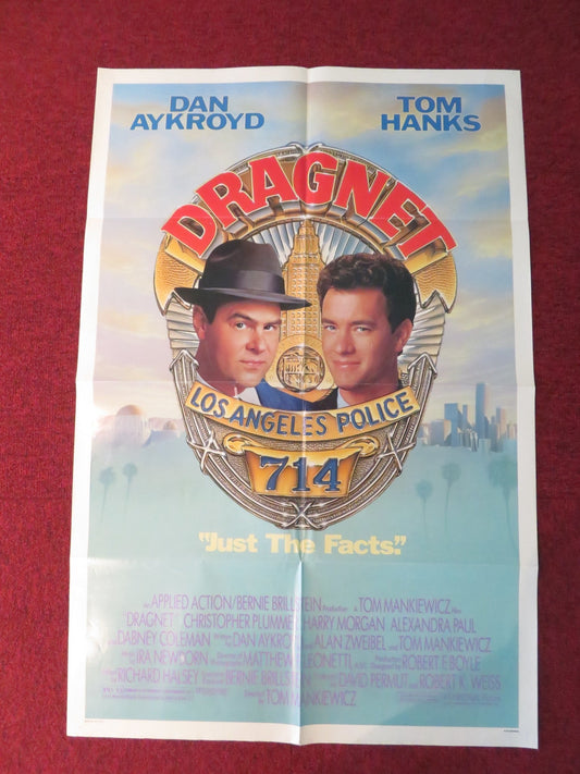 DRAGNET FOLDED US ONE SHEET POSTER TOM HANKS DAN AYKROYD 1987 Rendezvous Cinema Movie posters