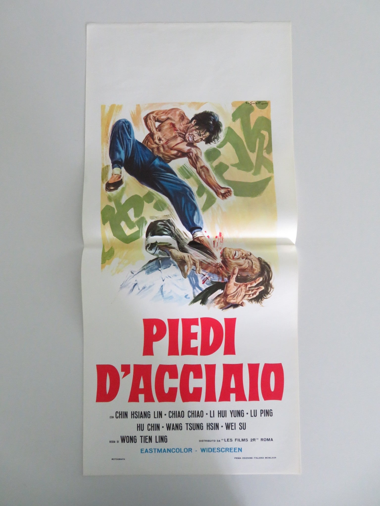 DRAGON BLOWS ITALIAN LOCANDINA POSTER CHIN HU CHIAO CHIAO 1973 Movie posters