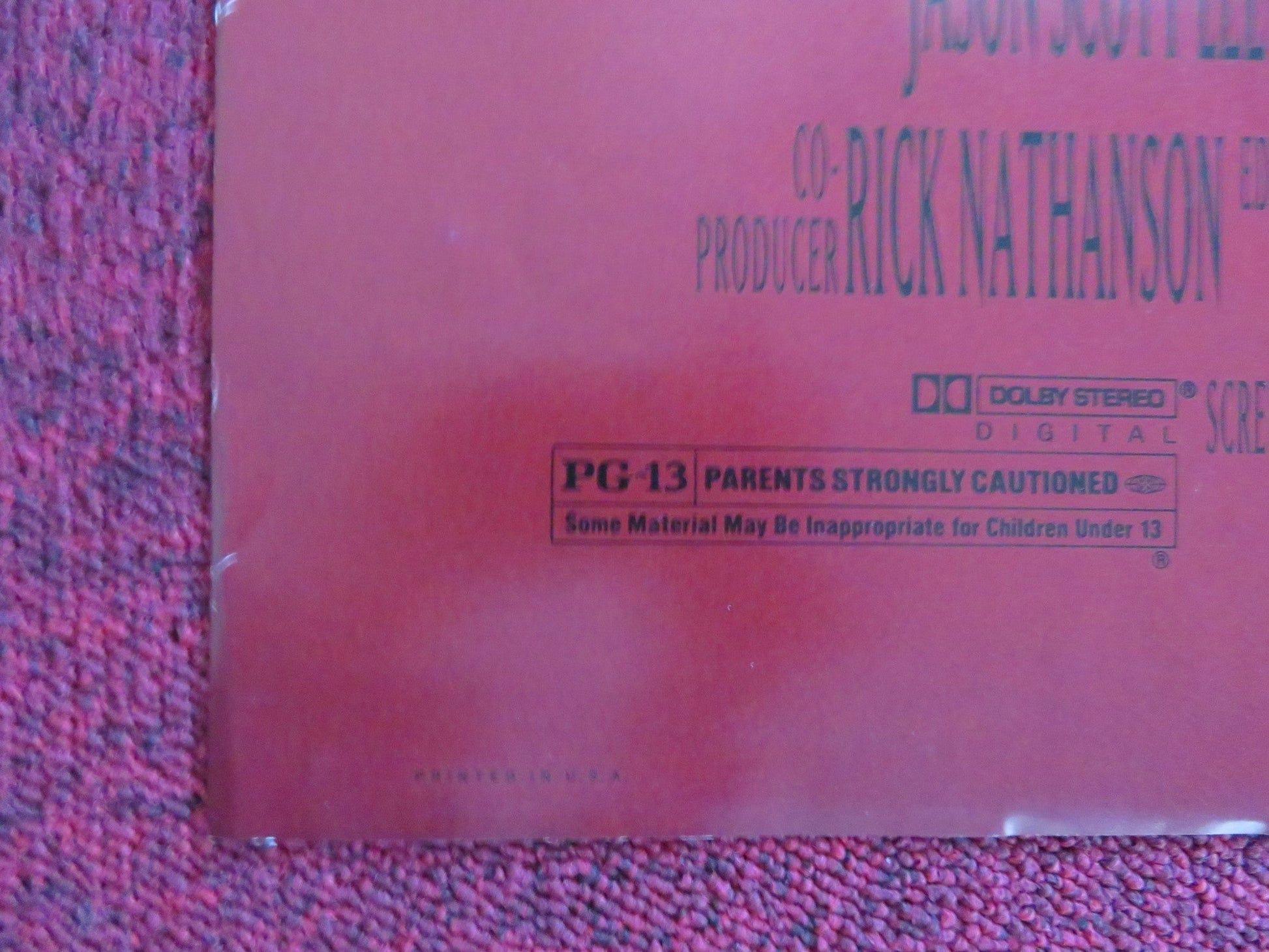 DRAGON : THE BRUCE LEE STORY - B FOLDED US ONE SHEET POSTER ROB COHEN 1993 Rendezvous Cinema Movie posters