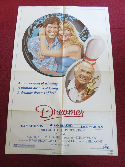 DREAMER FOLDED US ONE SHEET POSTER TIM MATHESON SUSAN BLAKELY 1979 Rendezvous Cinema Movie posters