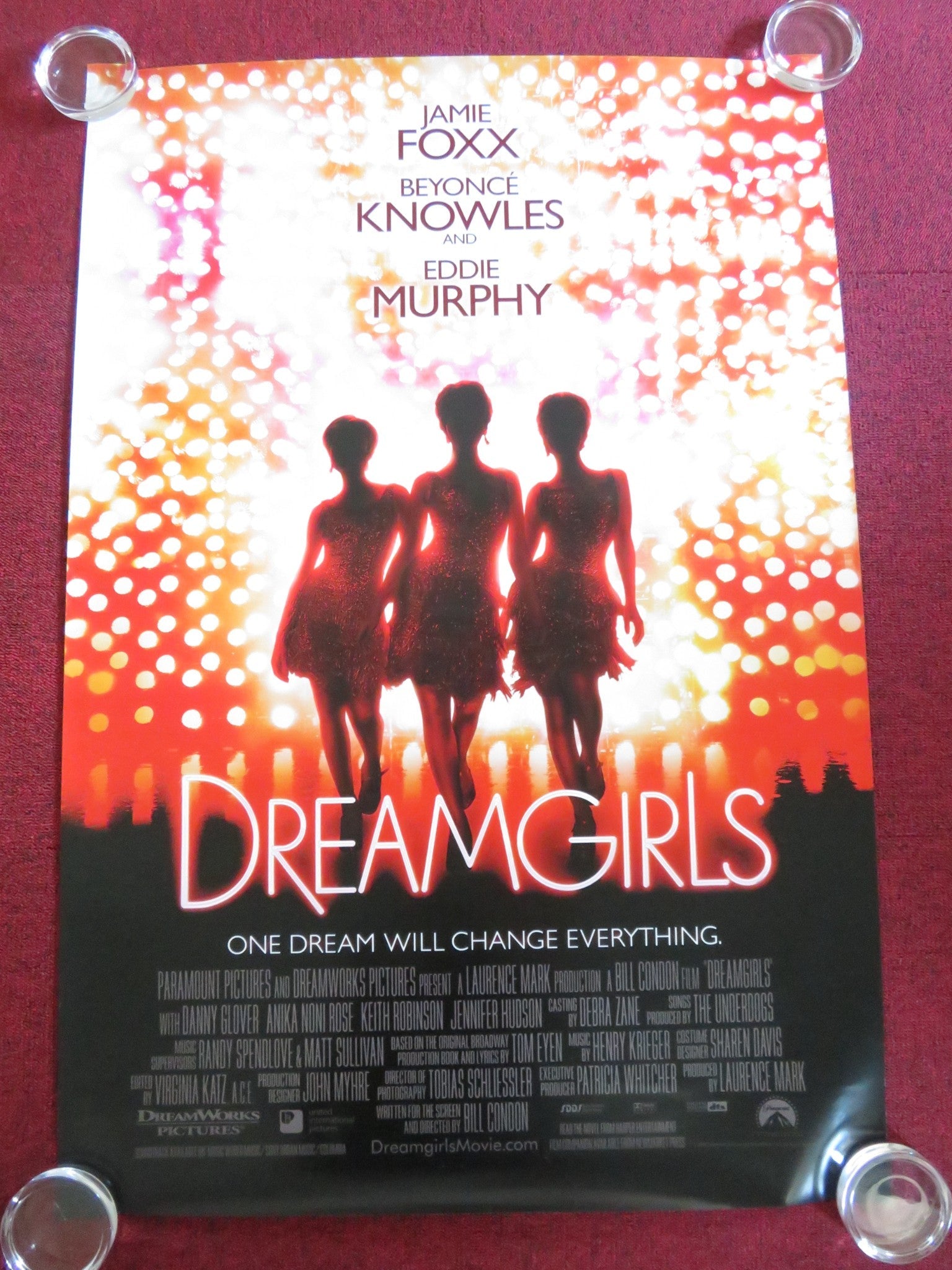 DREAMGIRLS US ONE SHEET ROLLED POSTER JAMIE FOXX BEYONCE 2006 Rendezvous Cinema Movie posters