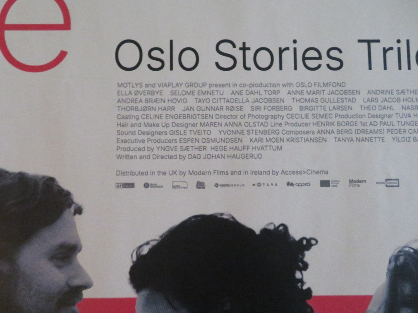 DREAMS, LOVE, SEX - OSLO STORIES TRILOGY UK QUAD ROLLED POSTER ELLA OVERBYE 2024 Movie posters