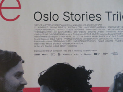 DREAMS, LOVE, SEX - OSLO STORIES TRILOGY UK QUAD ROLLED POSTER ELLA OVERBYE 2024 Movie posters