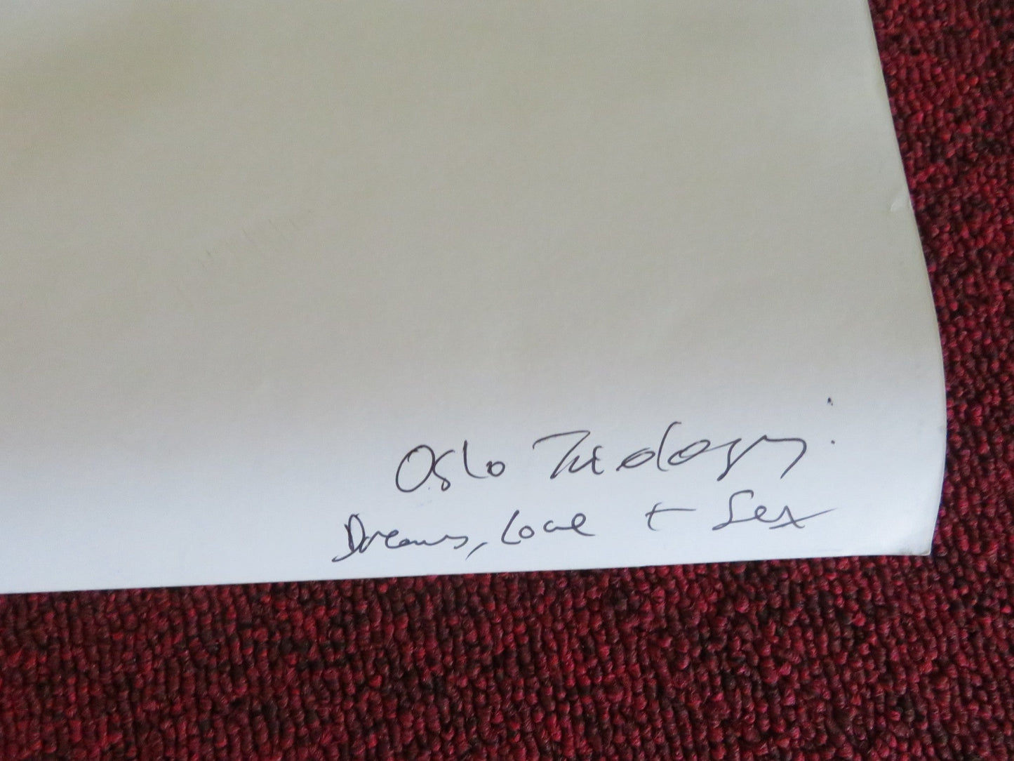 DREAMS, LOVE, SEX - OSLO STORIES TRILOGY UK QUAD ROLLED POSTER ELLA OVERBYE 2024 Movie posters