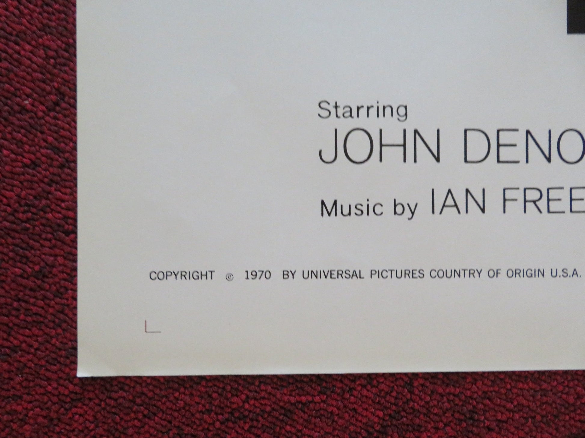 DREAMS OF GLASS FOLDED US ONE SHEET POSTER JOHN DENOS CAROLINE BARRETT 1970 Movie posters