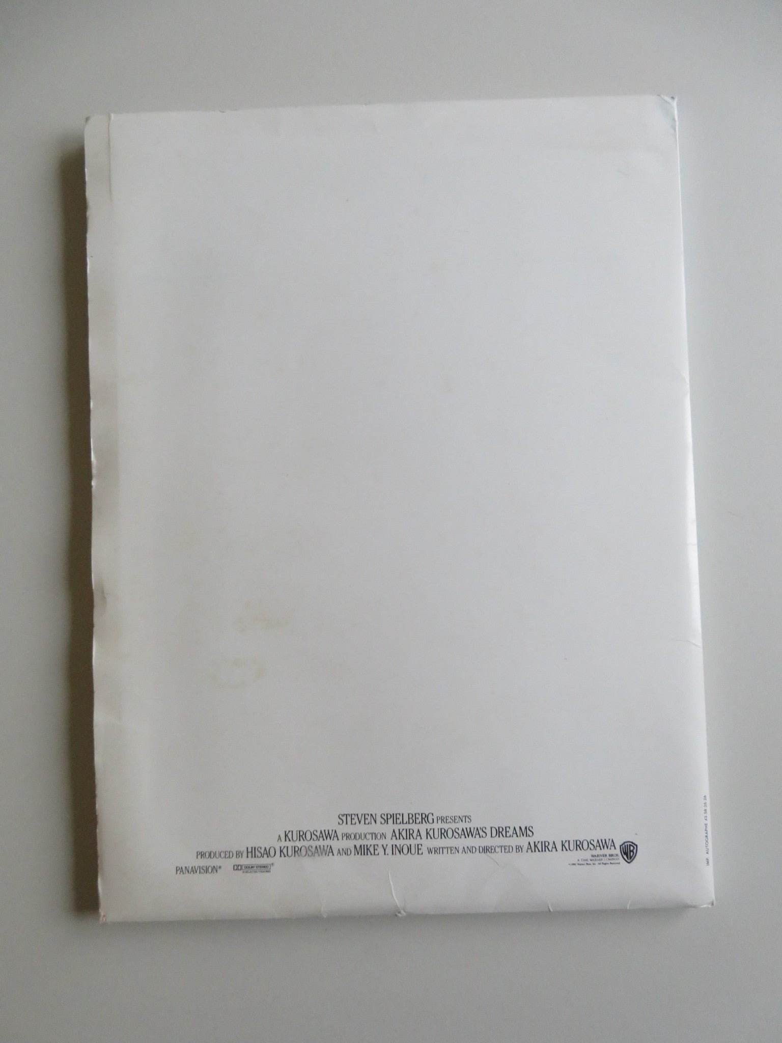 DREAMS PRESS KIT 1990 AKIRA TERAO MITSUKO BAISHO Movie posters