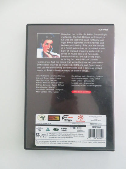 DRESSED TO KILL - B (DVD) SHERLOCK HOLMES NIGEL BRUCE 1946 REGION ALL Movie posters